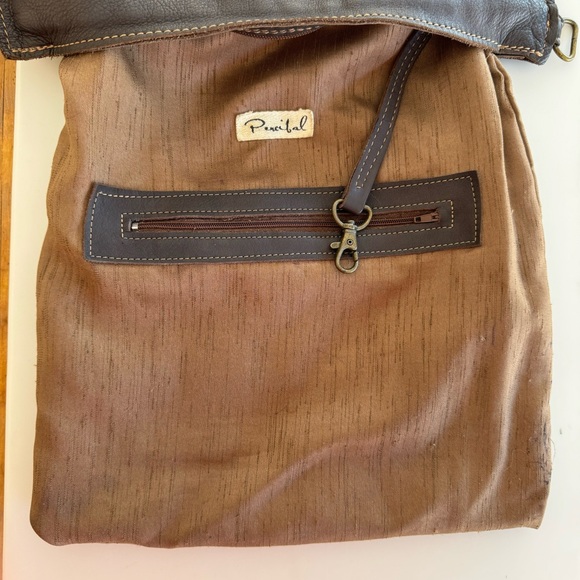 Percibal Artisian Leather Crossbody Fold-over bag | Etsy $155 - Picture 9 of 12